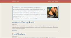Desktop Screenshot of franciscotufro.com
